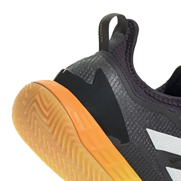 NEW adidas Adizero Ubersonic 4 Women's Size 9.5 Clay Black Yellow Tennis Shoes - Picture 7 of 8